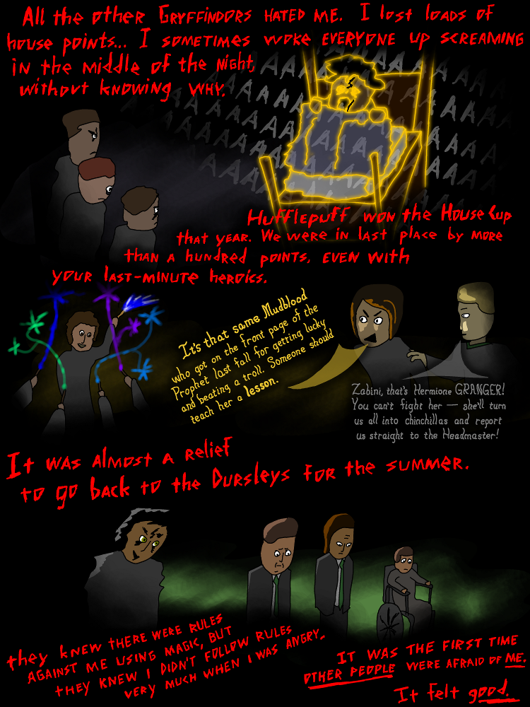 A comic page; if you've enabled transcripts in the top bar, there is one below.